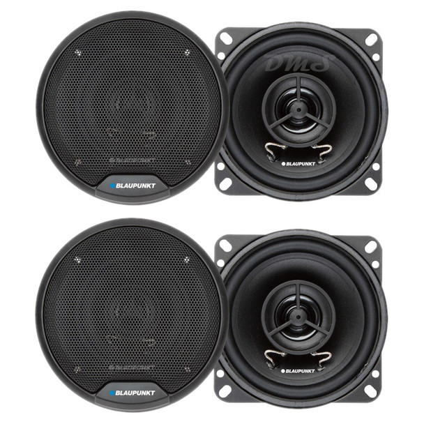 Blaupunkt BPS-E452 | E-Series 4 Inch 40W 4 Ohm 2-Way Coaxial Speakers (4 Pack)