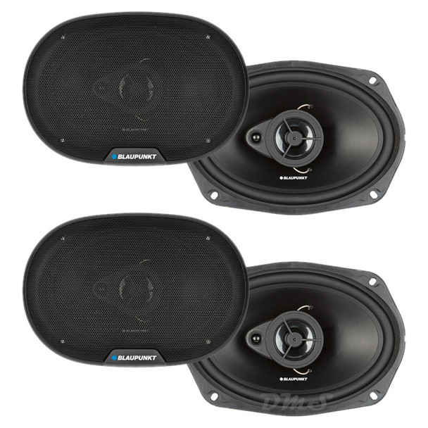 Blaupunkt BPS-E693 | E-Series 6x9 Inch 70W 4 Ohm 3-Way Coaxial Speakers (4 Pack) MAIN PHOTO