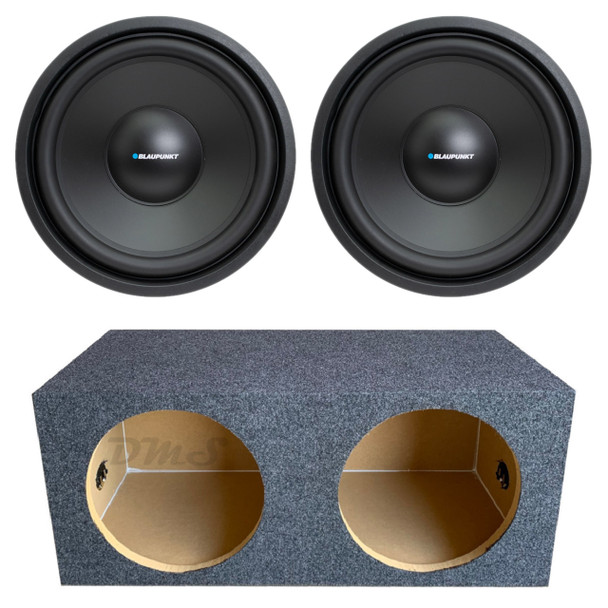 Blaupunkt BPW-E12S Package | Dual 12" 500W S4 Subwoofers & QPower Sealed Box MAIN PHOTO