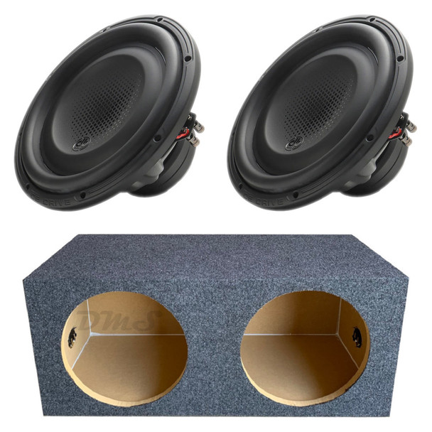 DB Drive DX Series 12 Package | Dual 12" 1200W D2 Subwoofers & QPower Sealed Box MAIN PHOTO
