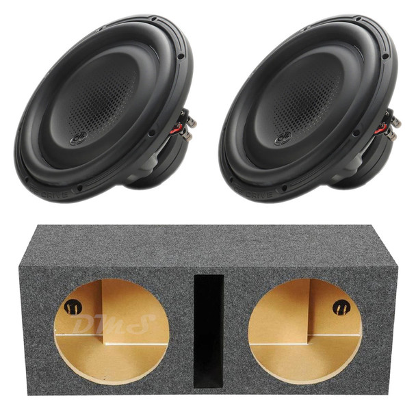 DB Drive DX Series 12 Package | Dual 12" 1200W D2 Subwoofers & QPower HD Ported Box MAIN PHOTO
