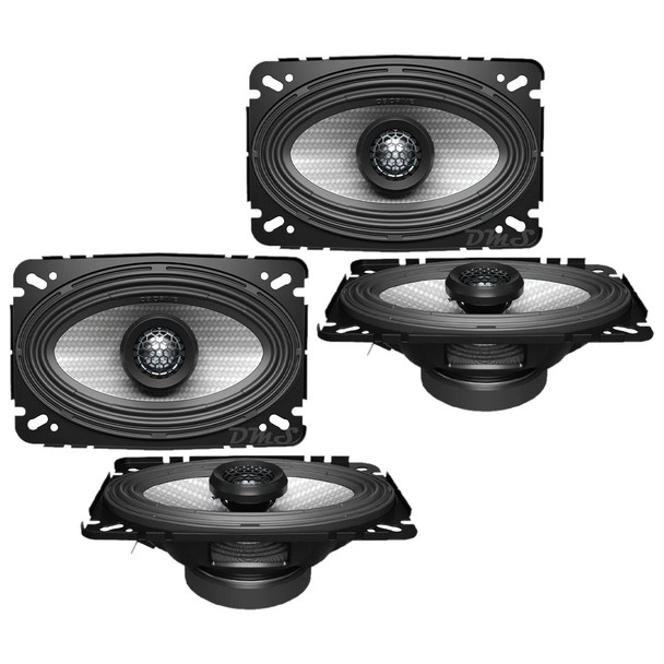 DB Drive DX Series 4x6 Inch 140W 4 Ohm 2-Way Coaxial Speakers | DX-S46 (4 Pack) MAIN PHOTO