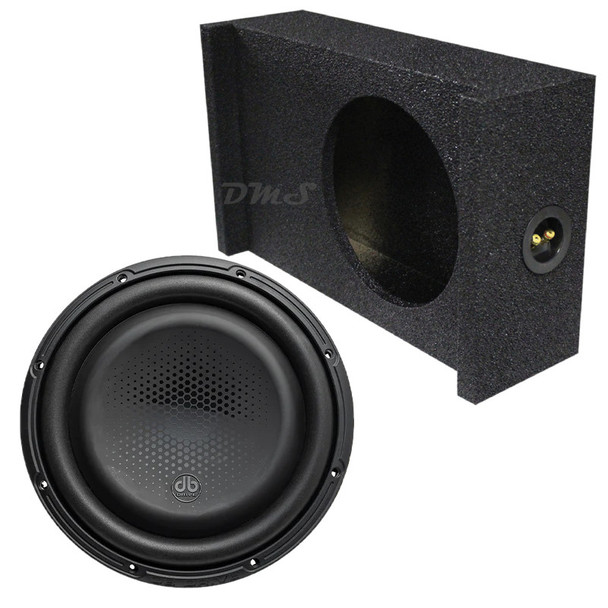DB Drive DX Series 12 Inch Package | 1000W D4 Ohm Shallow Subwoofer & QBomb Sealed Downfire Box