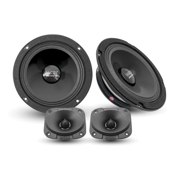 DB Drive WDX 6.5 Inch 525W 4 Ohm Pro Audio Component Speakers Kit | WDX5-6.5-2MTW