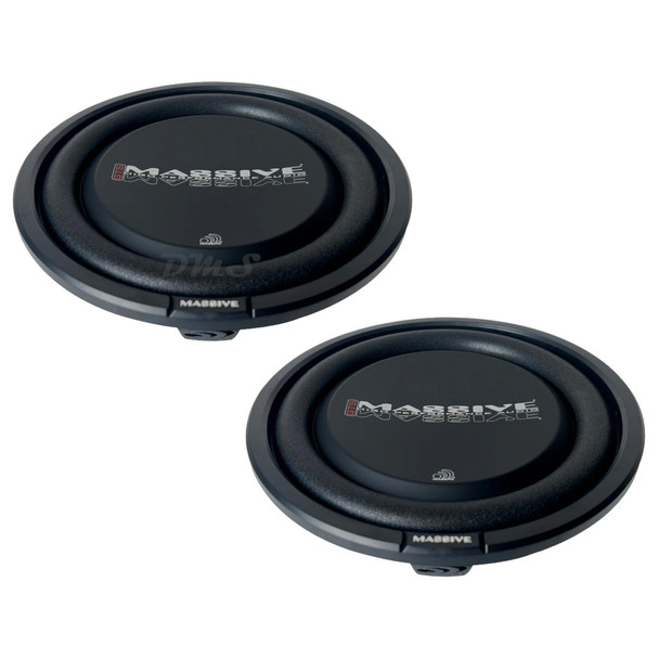 Massive Audio GTS Series 10 Inch 600W DVC 4 Ohm Slim Subwoofers | GTS10 (Pair)