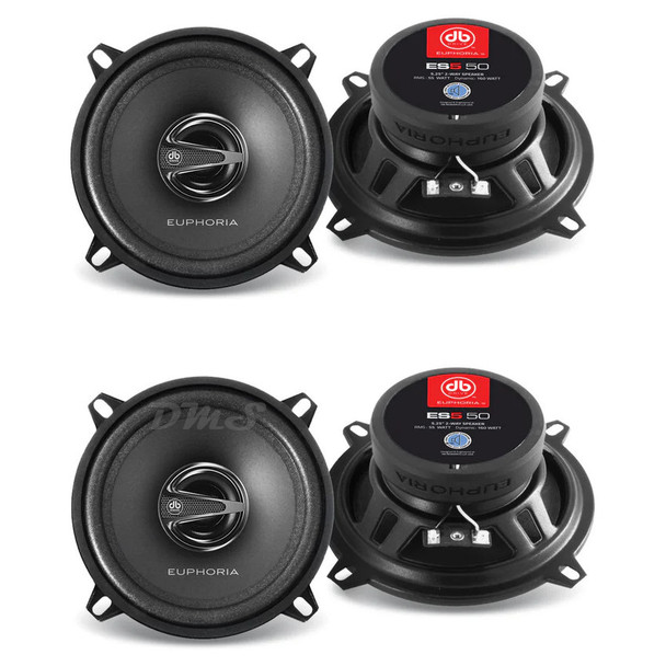 DB Drive Euphoria ES5 50 | 5.25 Inch 160W 4 Ohm 2-Way Coaxial Speakers (4 Pack) MAIN PHOTO
