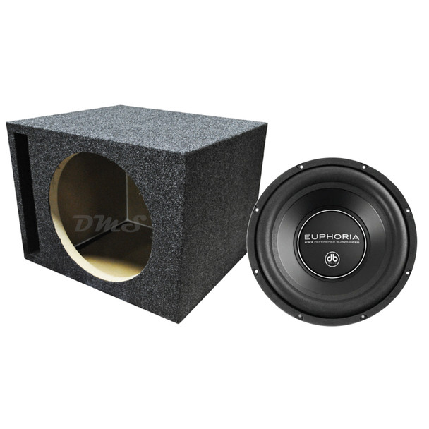DB Drive Euphoria EW3 10D4 Package | 10 Inch 750W D4 Ohm Subwoofer & QPower HD Ported Box