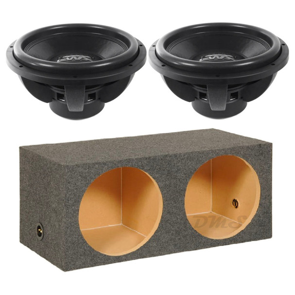 DB Drive Euphoria EWXB 15 Package | Dual 15" 2500W D4 Subwoofers & QPower HD Sealed Box MAIN PHOTO
