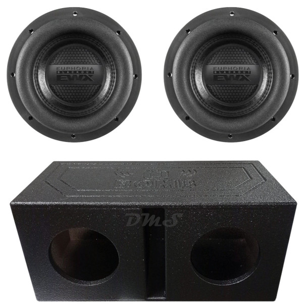 DB Drive Euphoria EWXB 8 Package | Dual 8" 1500W D2 Subwoofers & QBomb Ported Box MAIN PHOTO