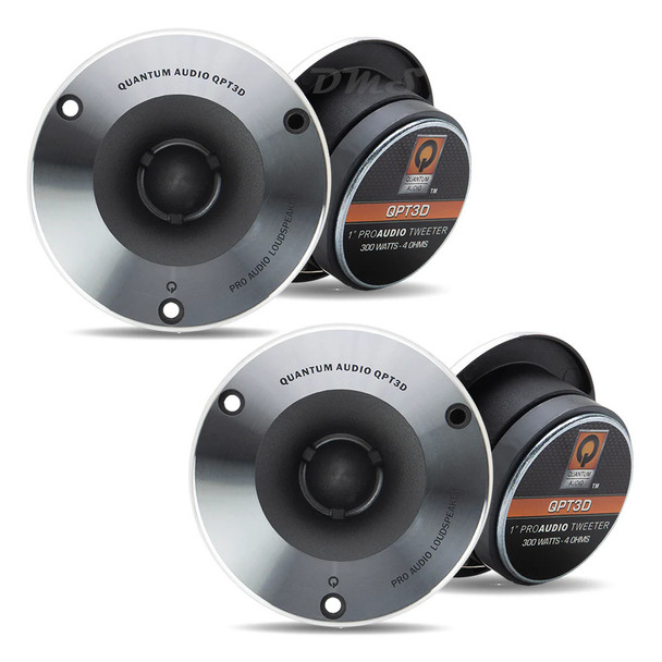Quantum Audio QPT3D | 1 Inch 300W 4 Ohm Pro Bullet Tweeters (4 Pack) MAIN PHOTO