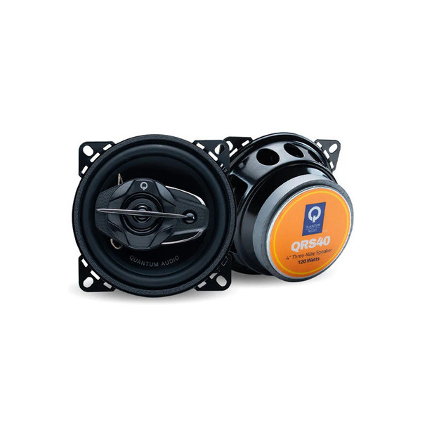 Quantum Audio QRS40 | 4 Inch 120W 4 Ohm 3-Way Coaxial Speakers (Pair) MAIN PHOTO