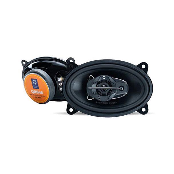 Quantum Audio QRS46 | 4x6 Inch 130W 4 Ohm 3-Way Coaxial Speakers (Pair)