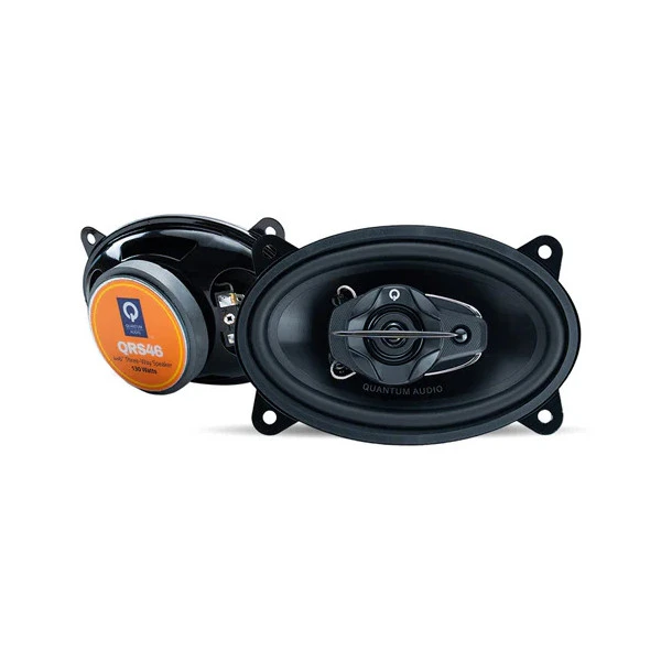 Quantum Audio QRS46 | 4x6 Inch 130W 4 Ohm 3-Way Coaxial Speakers (Pair) MAIN PHOTO