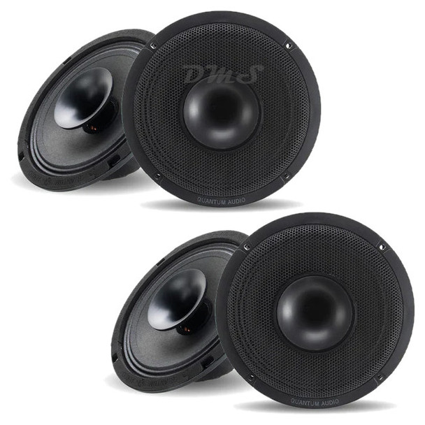 Quantum Audio QSX8CD | 8 Inch 700W 4 Ohm 2-Way Coaxial Pro Speakers (4 Pack) MAIN PHOTO