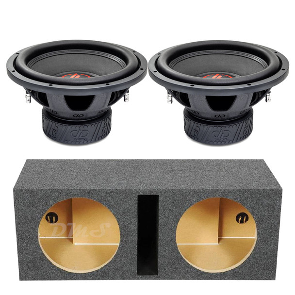 DD Audio 300-Series 312e Package | Dual 12" 1500W D2 Subwoofers & QPower HD Ported Box MAIN PHOTO