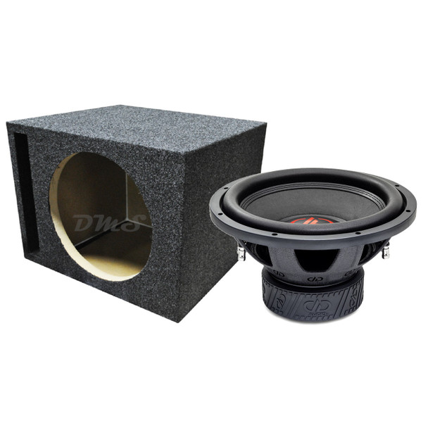 DD Audio 300-Series 312e Package | 12" 1500W D4 Ohm Subwoofer & QPower HD Ported Box
