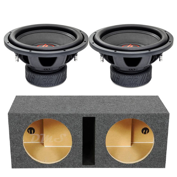 DD Audio 300-Series 312e Package | Dual 12" 1500W D4 Subwoofers & QPower HD Ported Box MAIN PHOTO