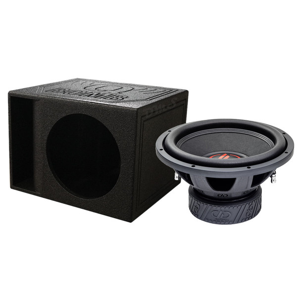 DD Audio 500-Series 512e Package | 12" 2100W D4 Ohm Subwoofer & QBomb Kerf Ported Box