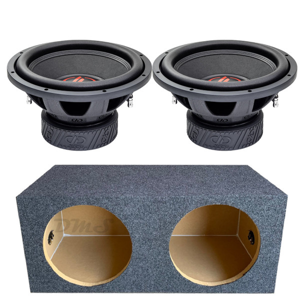 DD Audio 500-Series 512e Package | Dual 12" 2100W D4 Subwoofers & QPower Sealed Box
