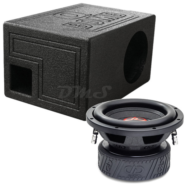 DD Audio 500-Series 508e Package | 8" 1500W D4 Ohm Subwoofer & QBomb Ported Box