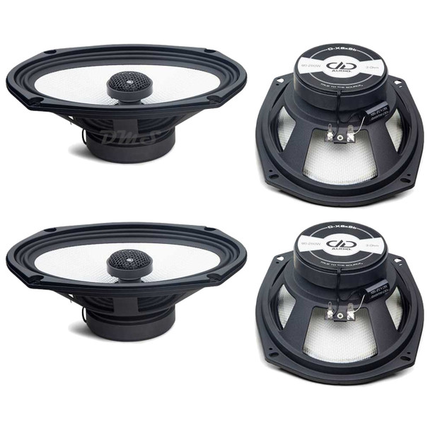 DD Audio D-Series 6x9 Inch 280W 3 Ohm Coaxial Speakers | D-X6x9b (4 Pack)