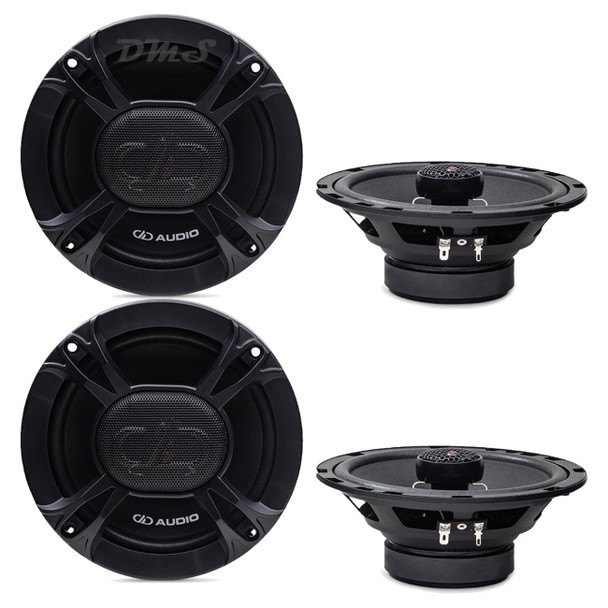 DD Audio E-Series 6.5 Inch 125W 4 Ohm Coaxial Speakers | E-X6.5b (4 Pack) MAIN PHOTO