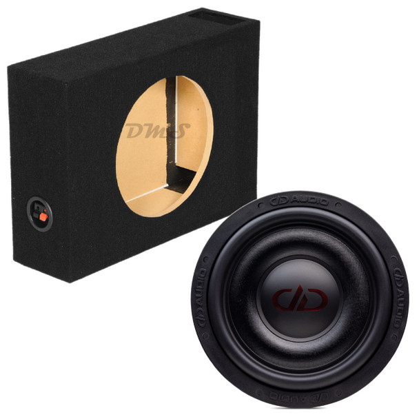 DD Audio SL600 Series SL610 Package | 10" 1200W D4 Subwoofer & QPower Ported Slim Box
