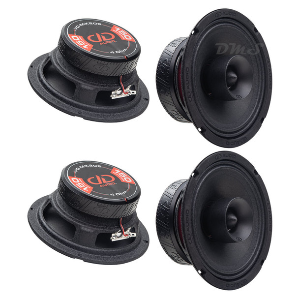 DD Audio VO-Series 6.5 Inch 300W 4 Ohm Pro Coaxial Speakers | VO-MX206 (4 Pack) MAIN PHOTO