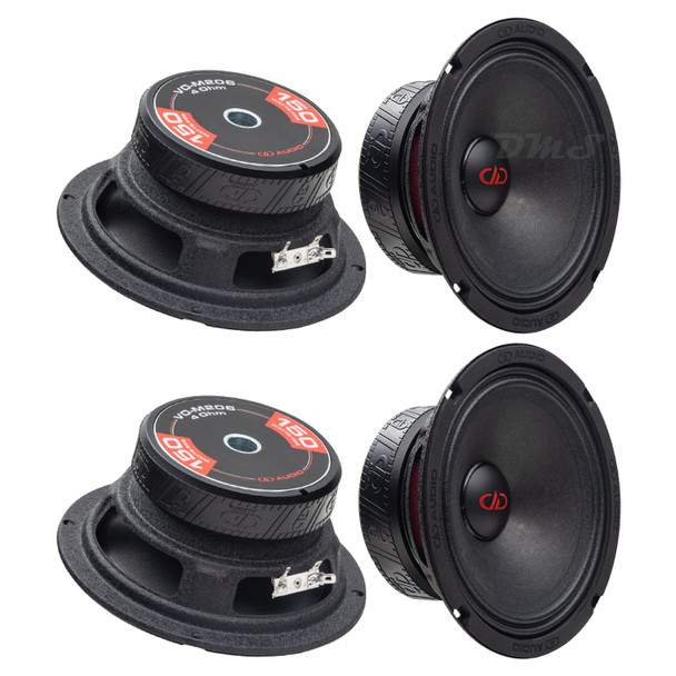 DD Audio VO-Series 6.5 Inch 300W 4 Ohm Pro Midrange Speakers | VO-M206 (4 Pack) MAIN PHOTO