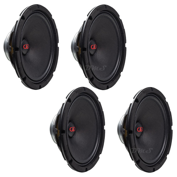 DD Audio VO-Series 8 Inch 400W 4 Ohm NEO Pro Midrange Speakers | VO-MN308 (4 Pack)