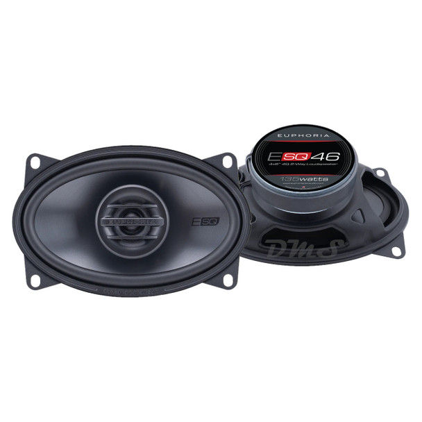DB Drive Euphoria ESQ46 | 4x6 Inch 195W 4 Ohm 2-Way Coaxial Speakers (Pair)