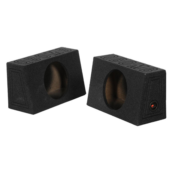 QBomb QBTRUCK110S | 10 Inch Sealed Shallow Slim Subwoofer Boxes (Pair)