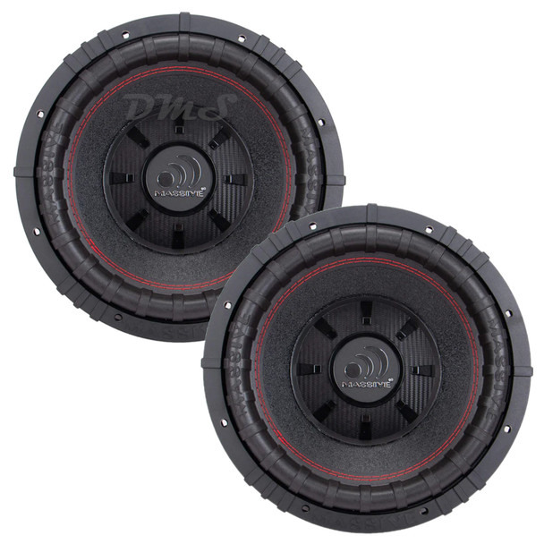 Massive Audio GT 12 Inch 1000W DVC 4 Ohm Subwoofers | GT124 (Pair)