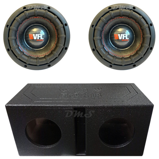 VFL Audio VFL 8 Package | Dual 8" 1600W D2 Subwoofers & QBomb Ported Box