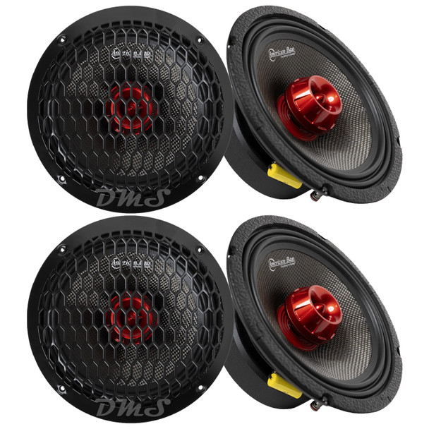 American Bass BK Biker Series 8 Inch 800W 4 Ohm Pro Speakers | BIKER-8-MR (4 Pack)