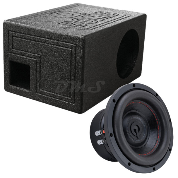 Quantum Audio QPW 8 Package | 8" 1200W Max D4 Subwoofer & QBomb Ported Box MAIN PHOTO