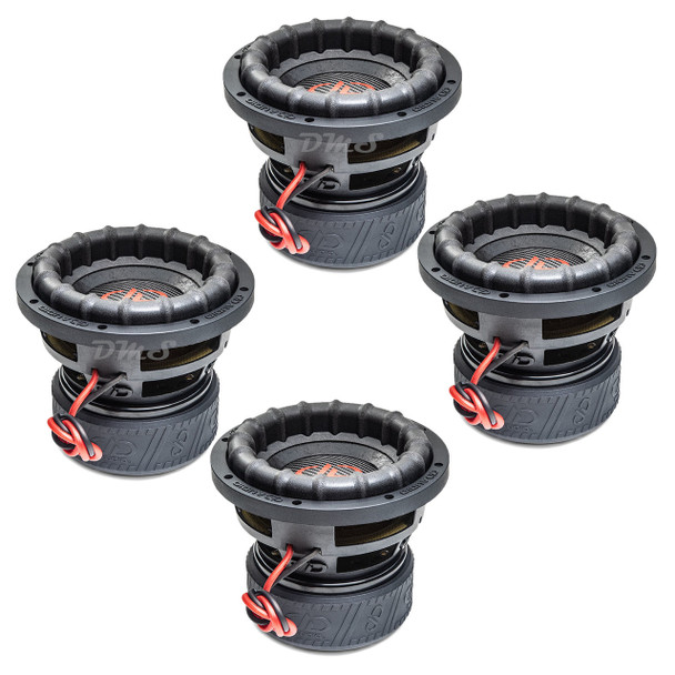 DD Audio 2500-Series 8 Inch 3600W DVC 4 Ohm Subwoofers | 2508g (4 Pack) MAIN PHOTO