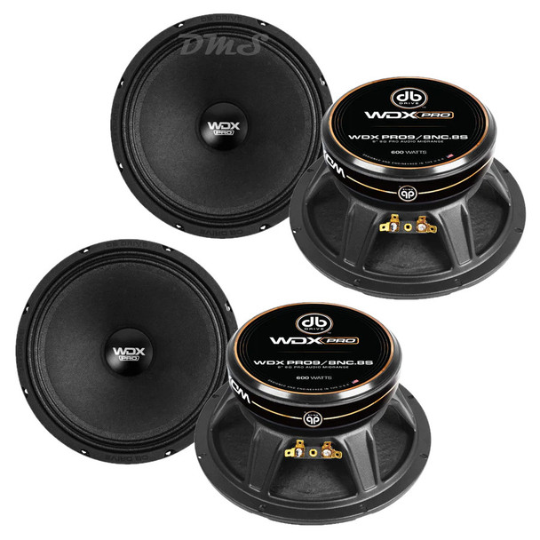 DB Drive WDX PRO9 8 Inch 600W 8 Ohm Mid-Bass Speakers | WDXPRO9/8NC.8S (4 Pack) MAIN PHOTO