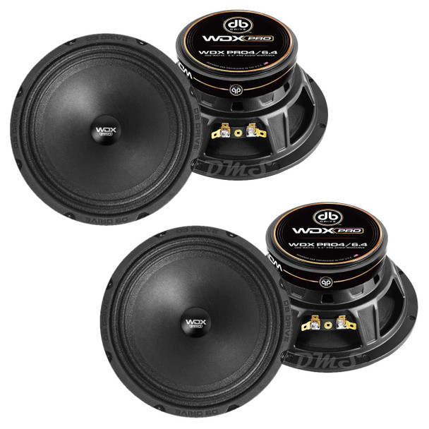 DB Drive WDX PRO4 6.5 Inch 300W 4 Ohm Midrange Speakers | WDXPRO4/6.4 (4 Pack) MAIN PHOTO