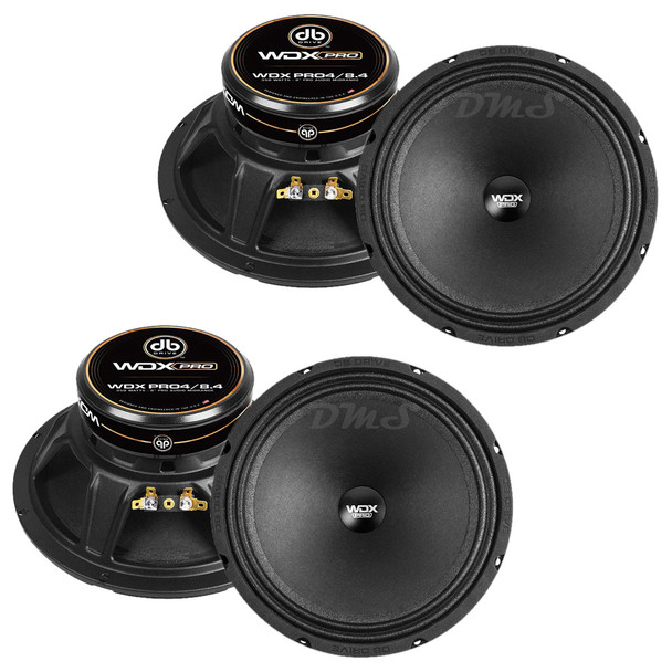 DB Drive WDX PRO4 8 Inch 350W 4 Ohm Midrange Speakers | WDXPRO4/8.4 (4 Pack) MAIN PHOTO