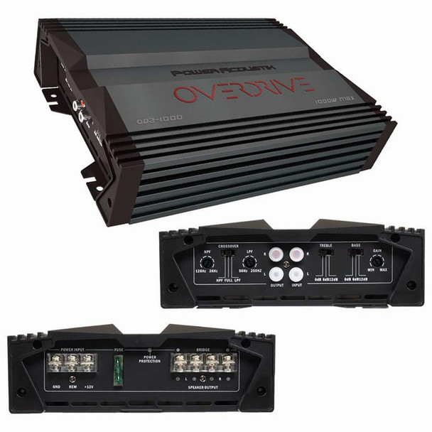 Power Acoustik Overdrive 1000W Max 2 Channel Full Range Amplifier | OD21000