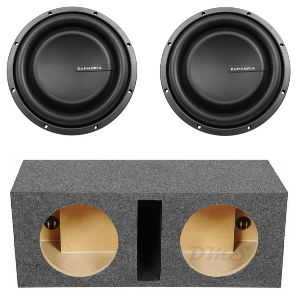 DB Drive Euphoria ESW 10 Package | Dual 10" 1000W D4 Subwoofers & QPower HD Ported Box MAIN PHOTO