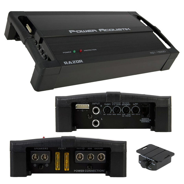 Power Acoustik Razor 1500W Max Monoblock Subwoofer Amplifier | RZ11500D