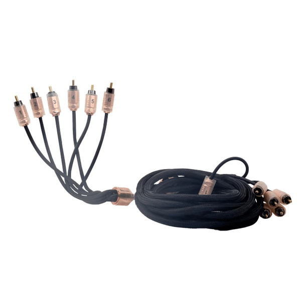 Diamond Audio HX617 | 17FT 6 Channel Twisted OFC RCA Signal Cable