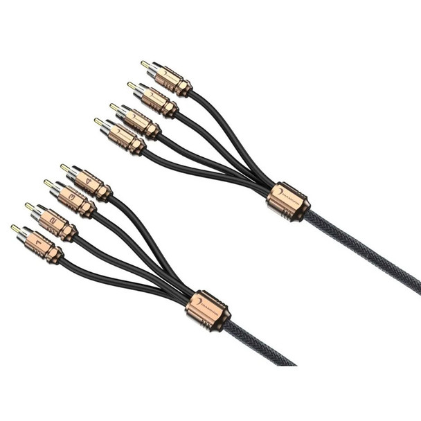 Diamond Audio HX417 | 17FT 4 Channel Twisted OFC RCA Signal Cable