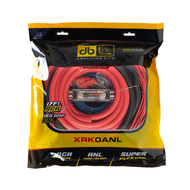 DB Link 0 Gauge 2000W Super Flex Complete Amplifier Wiring Kit Red | XRK0ANL MAIN PHOTO