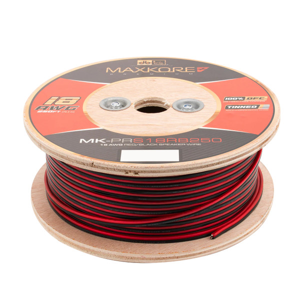 DB Link Maxkore Premium 18 Gauge OFC Speaker Wire Roll 250 Feet Red | MK-PRS18RB250 MAIN PHOTO