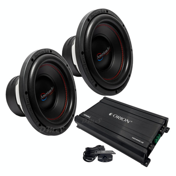 American Bass DX 10 Package | Dual 10" 600W S4 Subwoofers & Orion CBA4500.1D Amplifier MAIN PHOTO