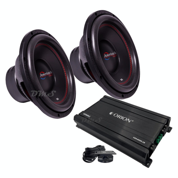 American Bass DX 12 V2 Package | Dual 12" 600W S4 Subwoofers & Orion CBA4500.1D Amplifier MAIN PHOTO