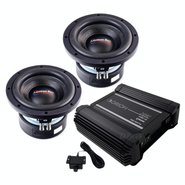 American Bass XD 8 Package | Dual 8" 900W D4 Subwoofers & Orion XTR1000.1D Amplifier MAIN PHOTO